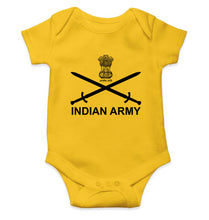 Load image into Gallery viewer, Indian Army Kids Romper For Baby Boy/Girl-0-5 Months(18 Inches)-Yellow-Ektarfa.online
