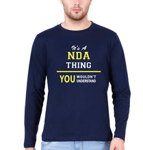 Load image into Gallery viewer, NDA Army Full Sleeves T-Shirt for Men-Navy Blue-Ektarfa.online
