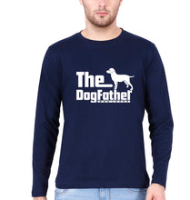 Load image into Gallery viewer, Dog Father Full Sleeves T-Shirt for Men-Navy Blue-Ektarfa.online
