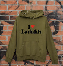 Load image into Gallery viewer, I Love Ladakh Unisex Hoodie for Men/Women-Olive Green-Ektarfa.online
