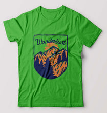 Load image into Gallery viewer, Wanderlust T-Shirt for Men-S(38 Inches)-flag green-Ektarfa.online
