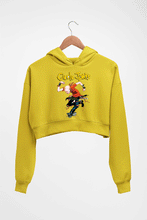 Load image into Gallery viewer, Circle Jerks Crop HOODIE FOR WOMEN-Mustard Yellow-Ektarfa.online
