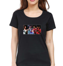 Load image into Gallery viewer, Badminton Players T-Shirt for Women-Black-Ektarfa.online
