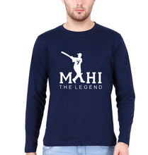 Load image into Gallery viewer, MS Dhoni (MSD) Full Sleeves T-Shirt for Men-Navy Blue-Ektarfa.online
