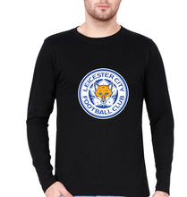 Load image into Gallery viewer, LEICESTER CITY Full Sleeves T-Shirt for Men-Black-Ektarfa.online
