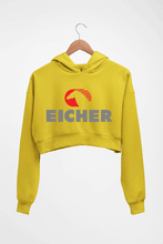 Load image into Gallery viewer, Eicher Crop HOODIE FOR WOMEN-Mustard Yellow-Ektarfa.online
