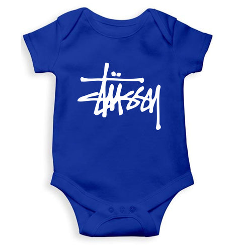 Stussy Kids Romper For Baby Boy/Girl-0-5 Months(18 Inches)-Royal Blue-Ektarfa.online