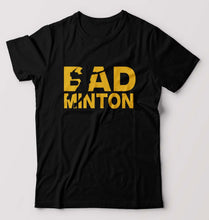 Load image into Gallery viewer, Badminton T-Shirt for Men-S(38 Inches)-Black-Ektarfa.online
