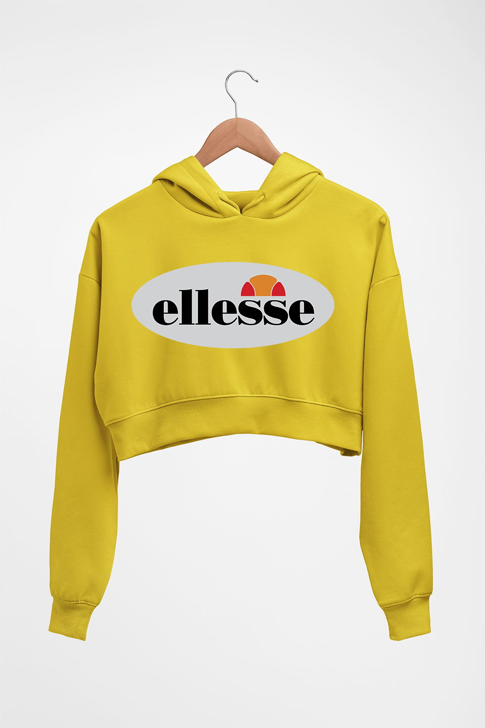 Ellesse Crop HOODIE FOR WOMEN-Mustard Yellow-Ektarfa.online