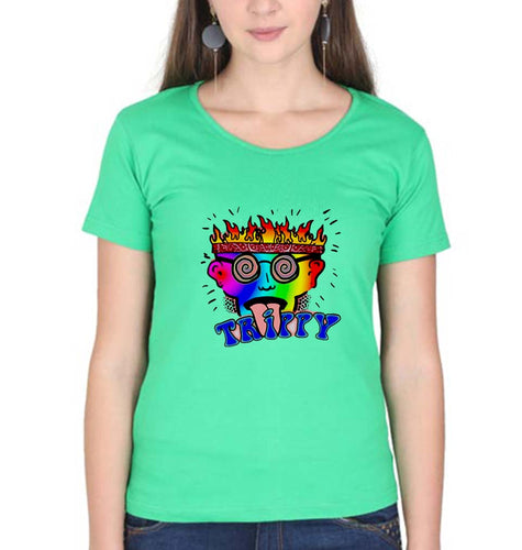 Trippy T-Shirt for Women-Flag Green-Ektarfa.online