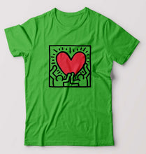 Load image into Gallery viewer, Keith Haring T-Shirt for Men-S(38 Inches)-flag green-Ektarfa.online
