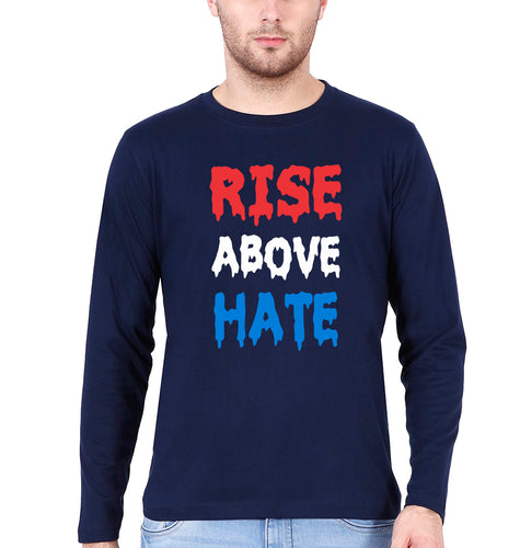 Rise Above Hate John Cena Full Sleeves T-Shirt for Men-Navy Blue-Ektarfa.online