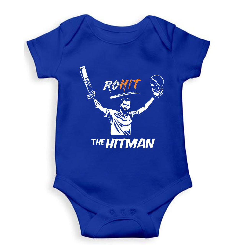 Rohit Sharma Kids Romper For Baby Boy/Girl-Royal Blue-Ektarfa.online