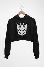 Load image into Gallery viewer, Decepticon Transformers Crop HOODIE FOR WOMEN
