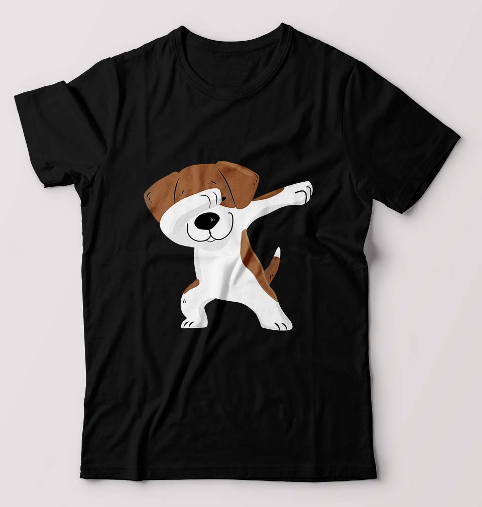 Dab Dog T-Shirt for Men-Black-Ektarfa.online