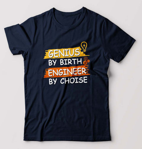 Genius Engineer T-Shirt for Men-Navy Blue-Ektarfa.online