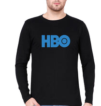 Load image into Gallery viewer, HBO Full Sleeves T-Shirt for Men-S(38 Inches)-Black-Ektarfa.online
