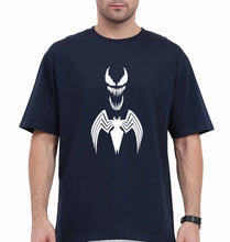 Load image into Gallery viewer, Venom Spiderman Superhero Oversized T-Shirt for Men-Navy Blue-Ektarfa.online
