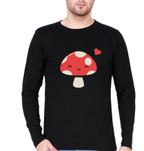 Load image into Gallery viewer, Mushroom Full Sleeves T-Shirt for Men-Black-Ektarfa.online
