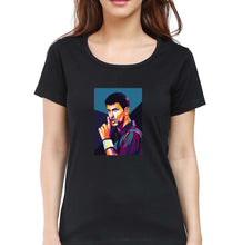 Load image into Gallery viewer, Novak Djokovic Tennis T-Shirt for Women-Black-Ektarfa.online
