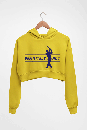MS Dhoni Crop HOODIE FOR WOMEN-Mustard Yellow-Ektarfa.online