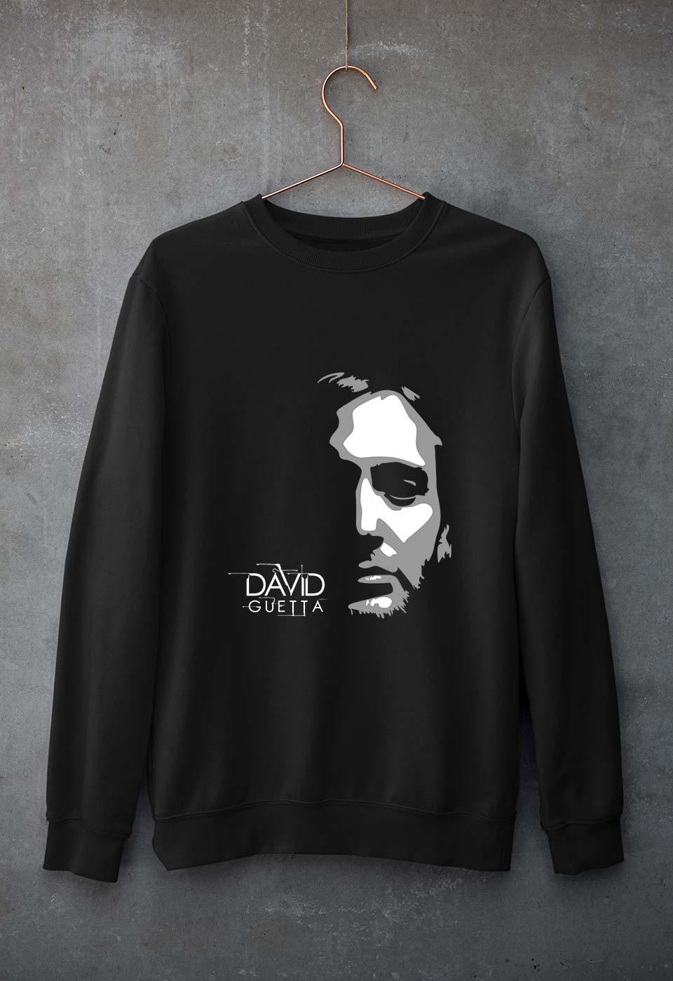 David Guetta Unisex Sweatshirt for Men/Women-Black-Ektarfa.online