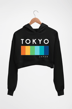 Load image into Gallery viewer, Tokyo Japan Crop HOODIE FOR WOMEN-Black-Ektarfa.online
