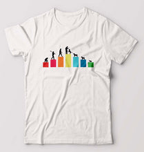 Load image into Gallery viewer, Dog Evolution T-Shirt for Men-White-Ektarfa.online
