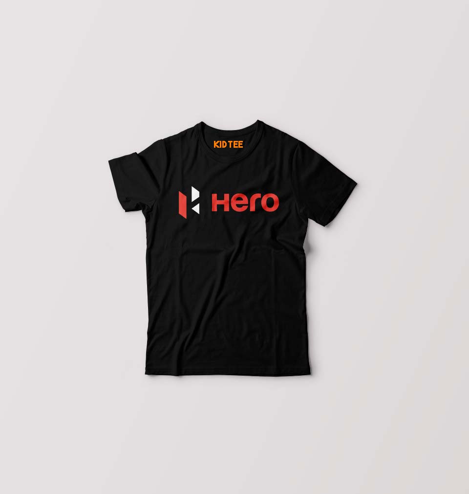 Hero MotoCorp Kids T-Shirt for Boy/Girl-0-1 Year(20 Inches)-Black-Ektarfa.online