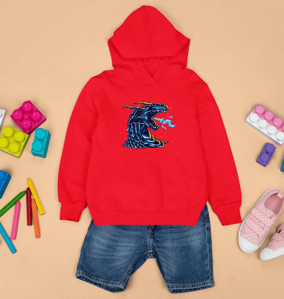 Dragon Kids Hoodie for Boy/Girl-0-1 Year(22 Inches)-Red-Ektarfa.online