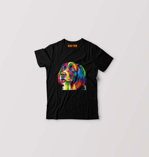 Dog Kids T-Shirt for Boy/Girl-Black-Ektarfa.online