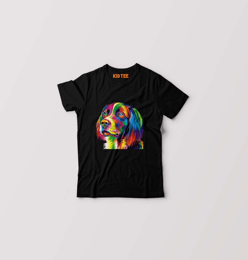 Dog Kids T-Shirt for Boy/Girl-Black-Ektarfa.online