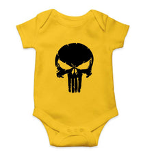 Load image into Gallery viewer, Punisher Kids Romper For Baby Boy/Girl-0-5 Months(18 Inches)-Yellow-Ektarfa.online
