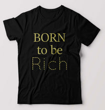 Load image into Gallery viewer, Born To be Rich T-Shirt for Men-Black-Ektarfa.online
