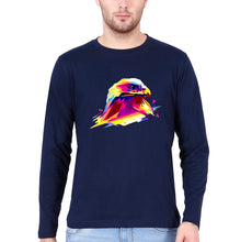 Load image into Gallery viewer, Eagle Full Sleeves T-Shirt for Men-Navy Blue-Ektarfa.online
