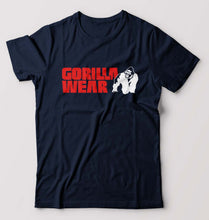 Load image into Gallery viewer, Gorilla Wear T-Shirt for Men-S(38 Inches)-Navy Blue-Ektarfa.online
