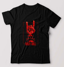 Load image into Gallery viewer, Rock &amp; Roll T-Shirt for Men-S(38 Inches)-Black-Ektarfa.online
