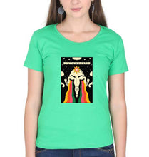 Load image into Gallery viewer, Psychedelic T-Shirt for Women-XS(32 Inches)-Flag Green-Ektarfa.online
