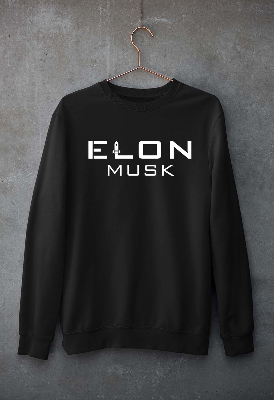 Elon Musk Unisex Sweatshirt for Men/Women-Black-Ektarfa.online