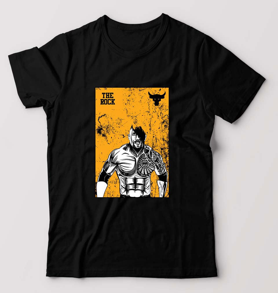 The Rock T-Shirt for Men-Black-Ektarfa.online