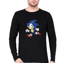 Load image into Gallery viewer, Sonic Full Sleeves T-Shirt for Men-Black-Ektarfa.online
