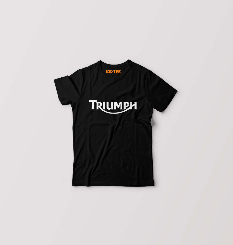 Triumph Kids T-Shirt for Boy/Girl-Black-Ektarfa.online