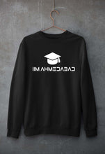 Load image into Gallery viewer, IIM A Ahmedabad Unisex Sweatshirt for Men/Women-S(40 Inches)-Black-Ektarfa.online
