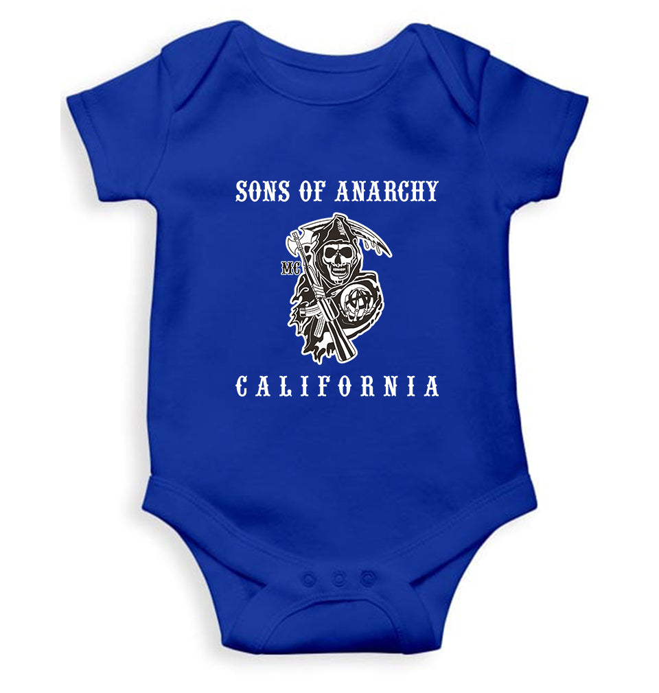 Sons of Anarchy Kids Romper For Baby Boy/Girl-0-5 Months(18 Inches)-Royal Blue-Ektarfa.online