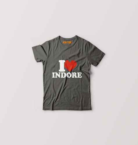 I Love Indore Kids T-Shirt for Boy/Girl-Charcoal-Ektarfa.online