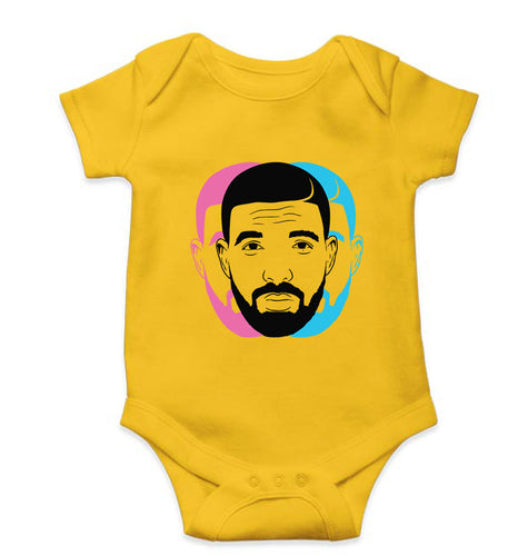 Drake Kids Romper For Baby Boy/Girl-Yellow-Ektarfa.online