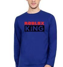 Load image into Gallery viewer, Roblox Full Sleeves T-Shirt for Men-S(38 Inches)-Royal Blue-Ektarfa.online
