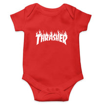 Load image into Gallery viewer, Thrasher Kids Romper For Baby Boy/Girl-0-5 Months(18 Inches)-RED-Ektarfa.online
