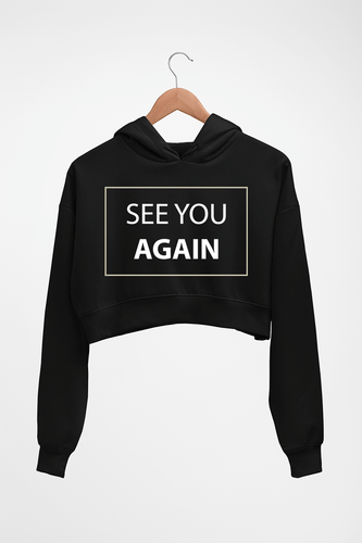 Fast & Furious See You Again Crop HOODIE FOR WOMEN-Black-Ektarfa.online