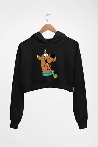 Scooby Doo Crop HOODIE FOR WOMEN-Black-Ektarfa.online
